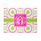 Pink & Green Suzani 5'x7' Patio Rug - Front/Main