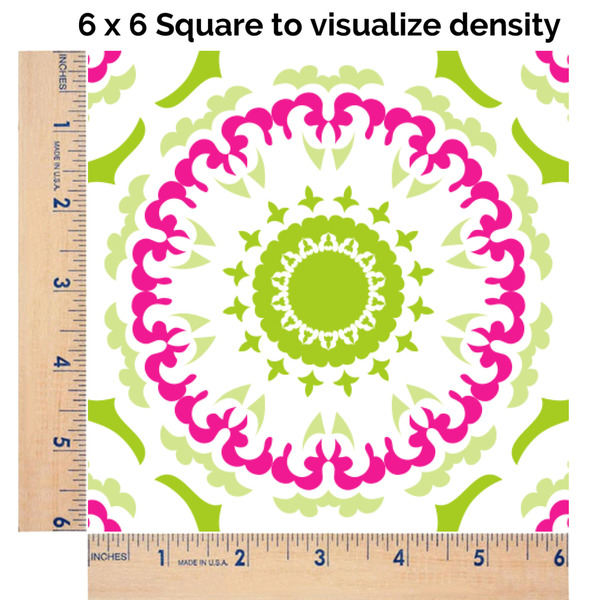 Pink & Green Suzani 6x6 Swatch of Fabric