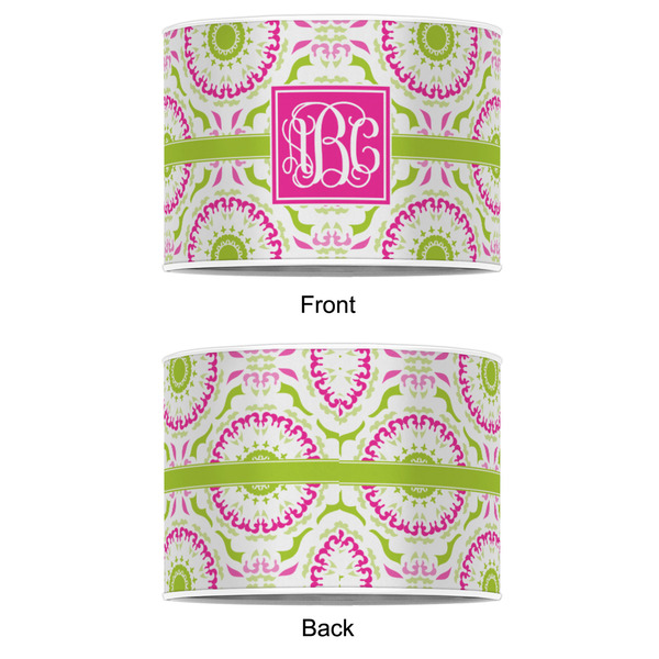 Pink & Green Suzani 8" Drum Lampshade - APPROVAL (Poly Film)