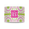 Pink & Green Suzani 8" Drum Lampshade - FRONT (Poly Film)