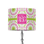 Pink & Green Suzani 8" Drum Lamp Shade - Fabric (Personalized)