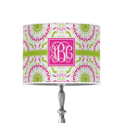 Pink & Green Suzani 8" Drum Lamp Shade - Poly-film (Personalized)