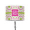 Pink & Green Suzani 8" Drum Lampshade - ON STAND (Poly Film)