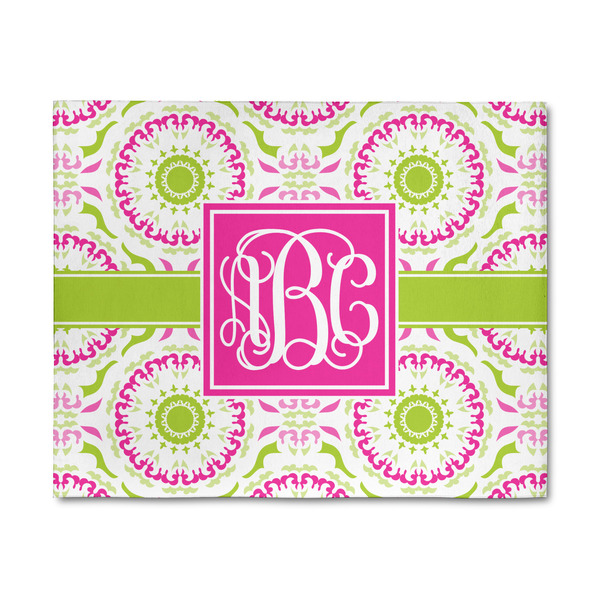 Custom Pink & Green Suzani 8' x 10' Indoor Area Rug (Personalized)