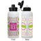Pink & Green Suzani Aluminum Water Bottle - White APPROVAL