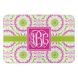 Pink & Green Suzani Anti-Fatigue Kitchen Mat (Personalized)