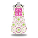 Pink & Green Suzani Apron w/ Monogram