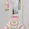 Pink & Green Suzani Area Rug Sizes - In Context (vertical)