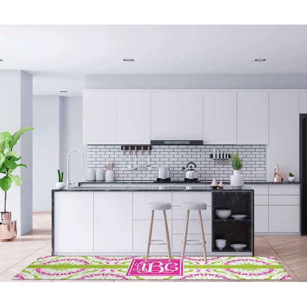 Pink & Green Suzani Area Rug Sizes