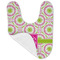 Pink & Green Suzani Baby Bib - AFT folded