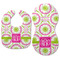 Pink & Green Suzani Baby Bib & Burp Set - Approval (new bib & burp)