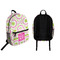 Pink & Green Suzani Backpack front and back - Apvl