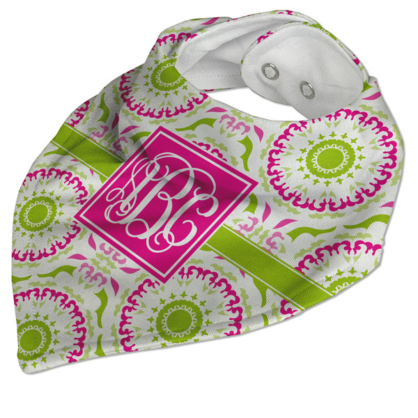 Pink & Green Suzani Bandana Closed