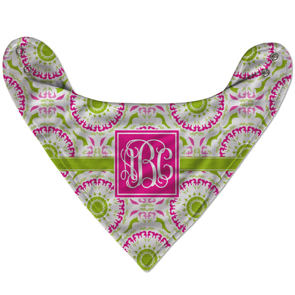 Pink & Green Suzani Bandana Flat Approval