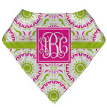 Pink & Green Suzani Bandana Bib (Personalized)