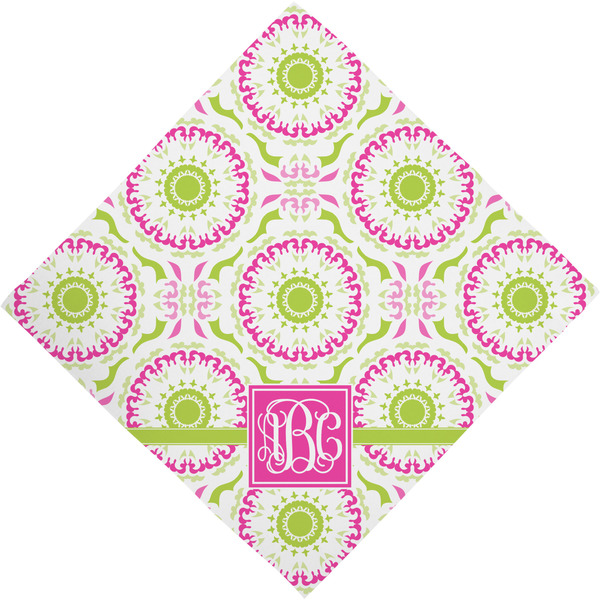 Pink & Green Suzani Bandana - Full View