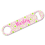 Pink & Green Suzani Bar Bottle Opener w/ Monogram