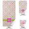 Pink & Green Suzani Bath Towel Sets - 3-piece - Approval
