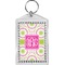 Pink & Green Suzani Bling Keychain (Personalized)