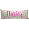 Pink & Green Suzani Body Pillow Case (Personalized)