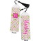 Pink & Green Suzani Bookmark with tassel - Front and Back