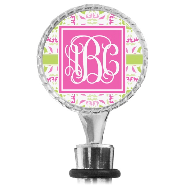 Pink & Green Suzani Bottle Stopper Main View