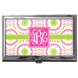 Pink & Green Suzani Business Card Case