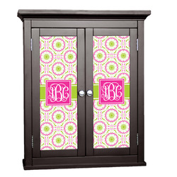 Pink & Green Suzani Cabinet Decal - Medium (Personalized)