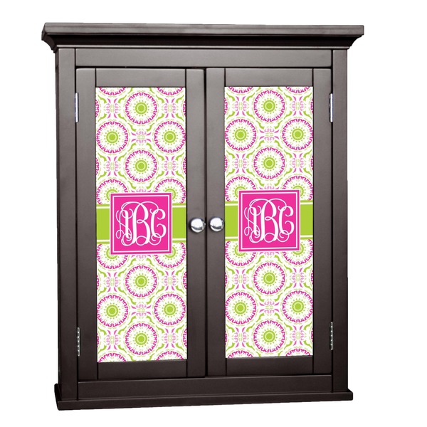 Custom Pink & Green Suzani Cabinet Decal - Small (Personalized)