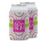 Pink & Green Suzani Can Cooler (12 oz) w/ Monogram