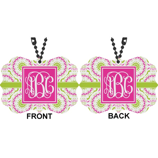 Pink & Green Suzani Car Ornament (Approval)