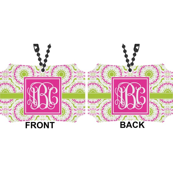 Pink & Green Suzani Car Ornament - Berlin (Approval)