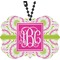Pink & Green Suzani Rear View Mirror Charm (Personalized)