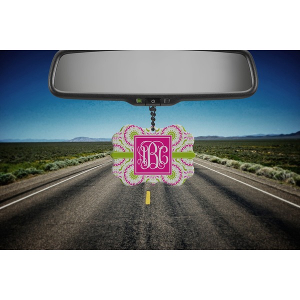 Pink & Green Suzani Car Ornament (Road)