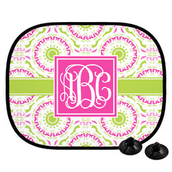 Pink & Green Suzani Car Side Window Sun Shade (Personalized)