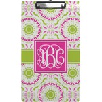 Pink & Green Suzani Clipboard (Legal Size) (Personalized)
