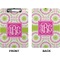 Pink & Green Suzani Clipboard (Letter) (Front + Back)