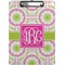 Pink & Green Suzani Clipboard (Letter)