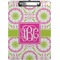 Pink & Green Suzani Clipboard (Personalized)