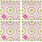 Pink & Green Suzani Cloth Napkins - Personalized Dinner (APPROVAL) Set of 4