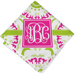 Pink & Green Suzani Cloth Napkin w/ Monogram