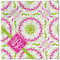 Pink & Green Suzani Cloth Napkins - Personalized Lunch (Single Full Open)