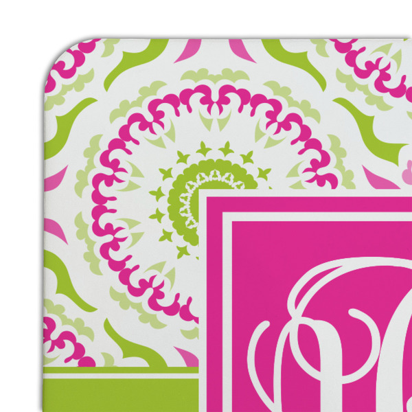 Pink & Green Suzani Coaster Set - DETAIL