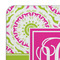 Pink & Green Suzani Coaster Set - DETAIL