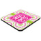 Pink & Green Suzani Coaster Set - FLAT (one)