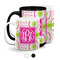 Pink & Green Suzani Coffee Mugs Main