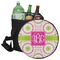 Pink & Green Suzani Collapsible Personalized Cooler & Seat