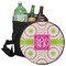 Pink & Green Suzani Collapsible Cooler & Seat (Personalized)