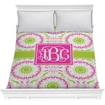 Pink & Green Suzani Comforter - Full / Queen (Personalized)