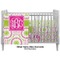 Pink & Green Suzani Crib - Profile Sold Seperately